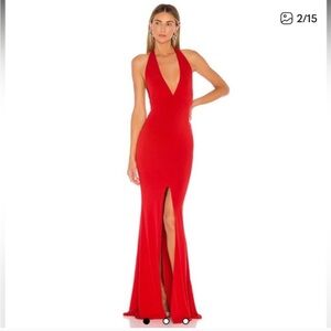Nookie Red Illegal halter gown size small